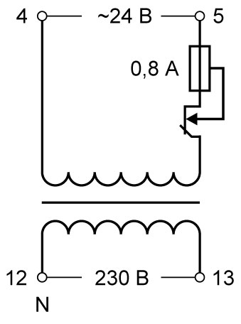 Схема подключения трансформатора напряжения ТП20
